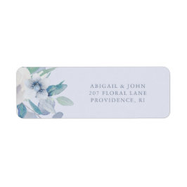 Etiqueta de Endereço de Devolução de Casamento Flo