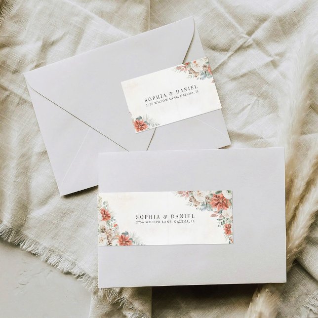 Etiqueta de Endereço de Devolução de Casamento Pin (Criador carregado)