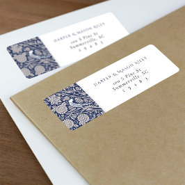 Etiqueta de Endereço de Devolução de Casamento Vit