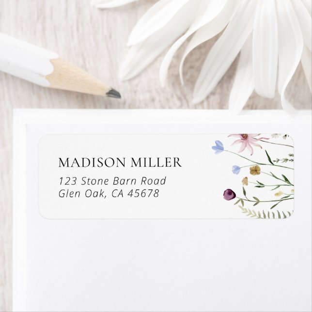 Etiqueta de Endereço de Devolução de Chá de fralda (Insitu)