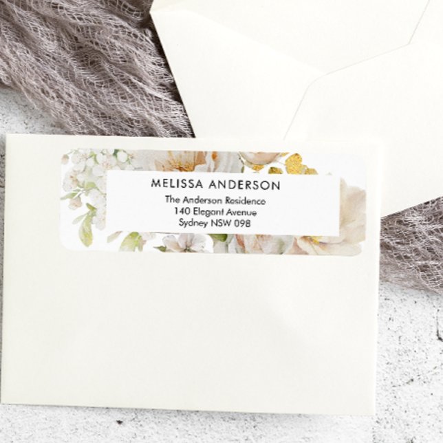 Etiqueta de Endereço de Devolução de Chá de panela (Criador carregado)