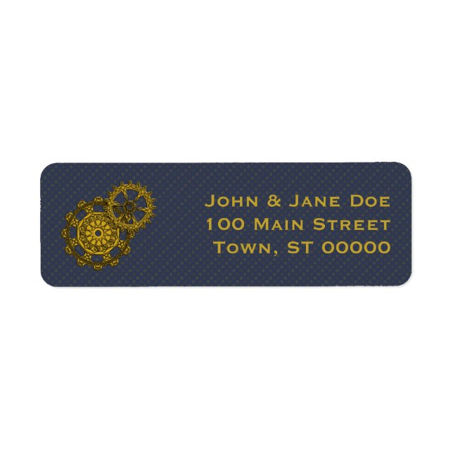 Etiqueta de Endereço de Devolução de Clocagem Teci (Frente)