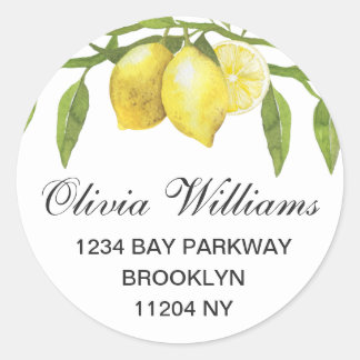 Etiqueta de Endereço de Devolução de Cor de Água c