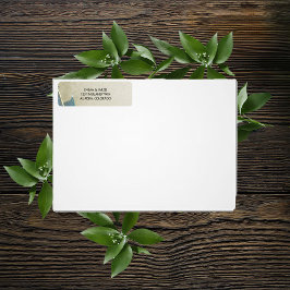 Etiqueta de Endereço de Devolução de Cor Waterle