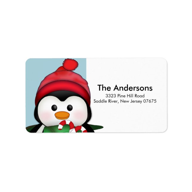 Etiqueta de Endereço de Devolução de Feriado de Na (Frente)