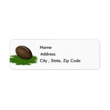 Etiqueta de Endereço de Devolução de Futebol