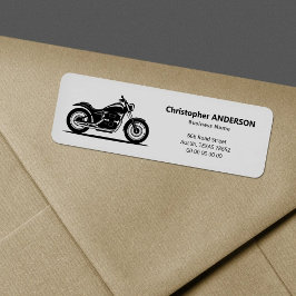 Etiqueta de Endereço de Devolução de Motocicleta P