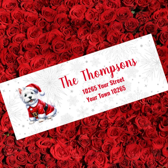 Etiqueta de Endereço de Devolução de Natal (Criador carregado)