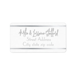 Etiqueta de Endereço de Devolução de Noel Silver d