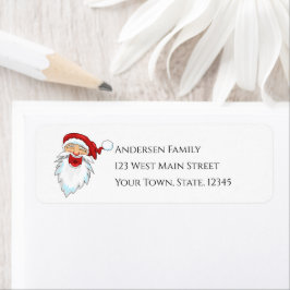 Etiqueta de Endereço de Devolução de Papais noeis