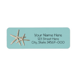 Etiqueta de Endereço de Devolução de Praia Starfis