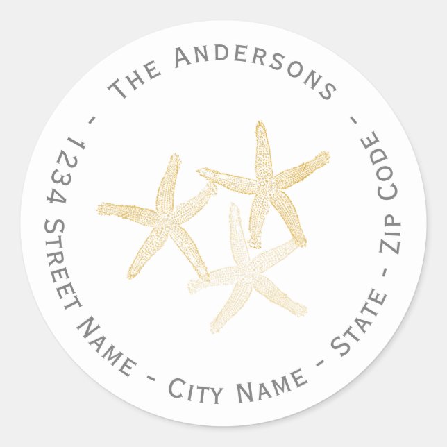 Etiqueta de Endereço de Devolução de Starfish (Frente)