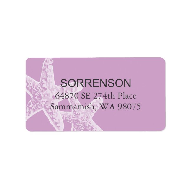 Etiqueta de Endereço de Devolução de Starfish (Frente)