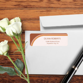 Etiqueta de Endereço de Devolução de Tipografia Ar