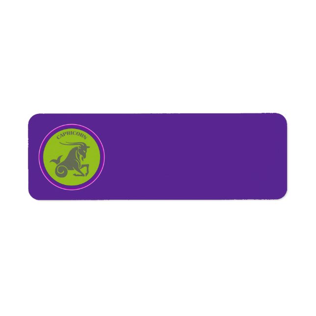 Etiqueta de Endereço de Devolução do Capricorn (Frente)