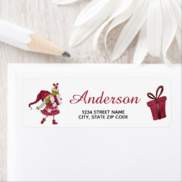 Etiqueta de Endereço de Devolução do Gnome de Nata