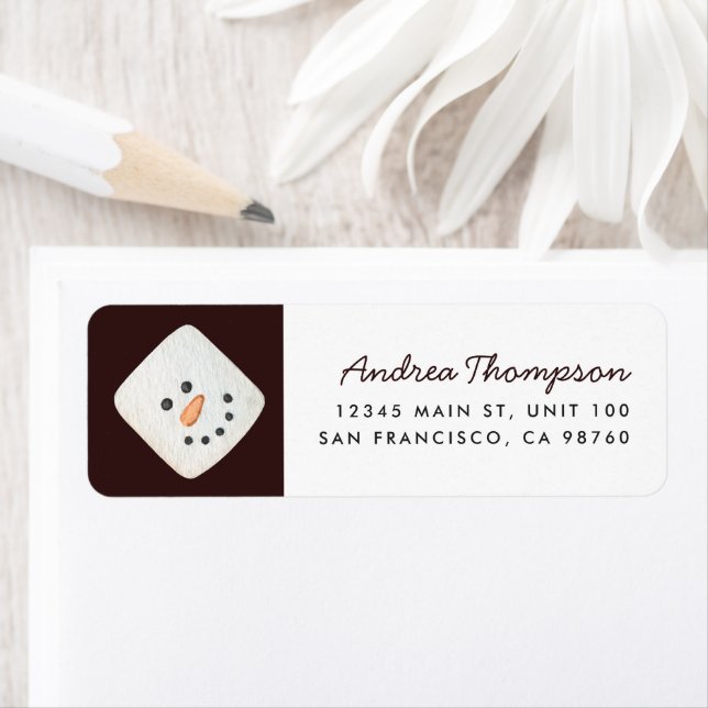 Etiqueta de Endereço de Devolução do Marshmallow S (Insitu)