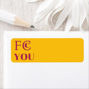 Etiqueta de Endereço de Devolução FCC YOU