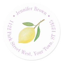 Etiqueta de Endereço de Devolução para Chá de Noiv