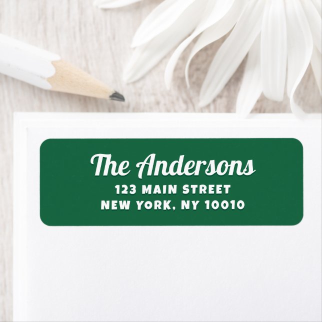 Etiqueta de Endereço de Devolução Personalizada da (Insitu)