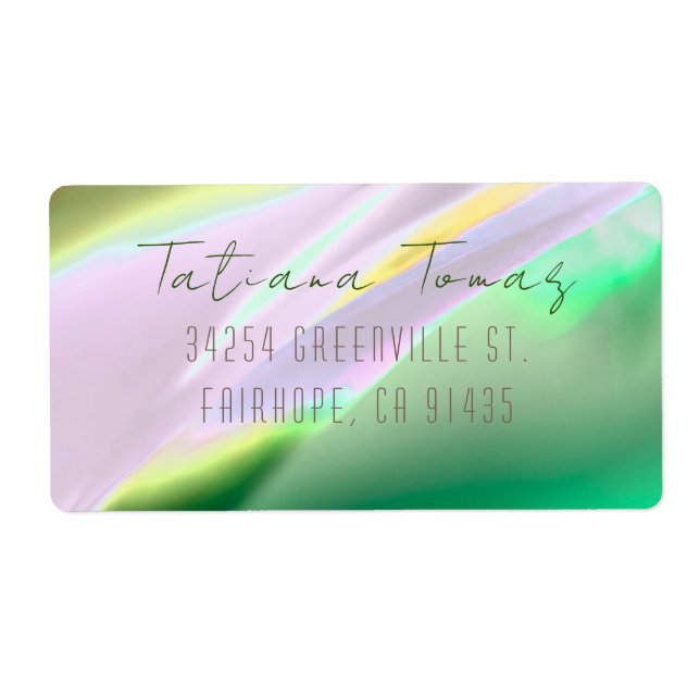 Etiqueta de Endereço de Devolução Personalizável (Frente)