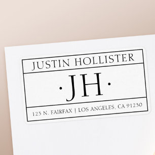 Etiqueta de Endereço de Devolução Profissional B