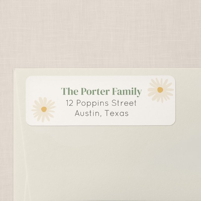 Etiqueta de Endereço de Devolução Wildflower Fligh (Wildflower Flight - Return Address Label)