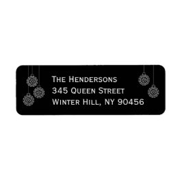 Etiqueta de Endereço de Férias Moderna