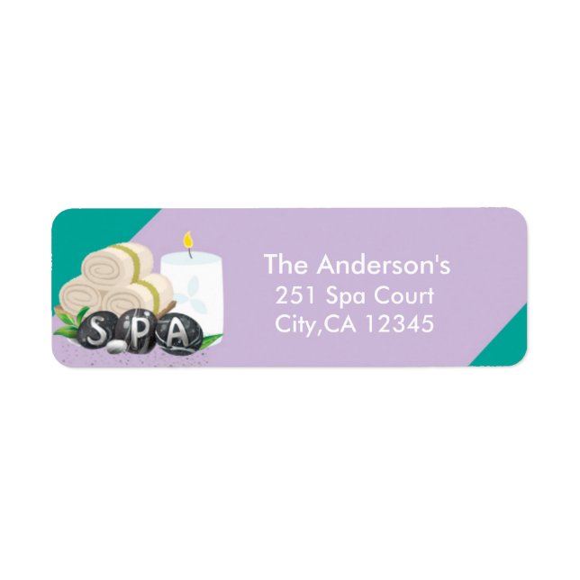 Etiqueta de Endereço de Festa de Aniversário de Sp (Frente)