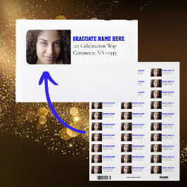 Etiqueta de endereço de foto do Formando 2024