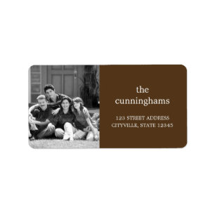 Etiqueta de Endereço de Fotografia Personalizada