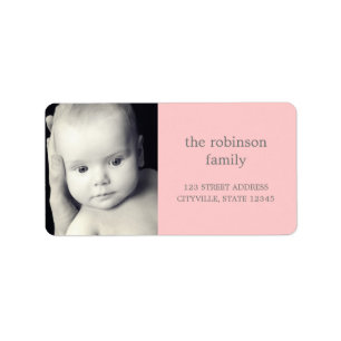 Etiqueta de Endereço de Fotografia Personalizada