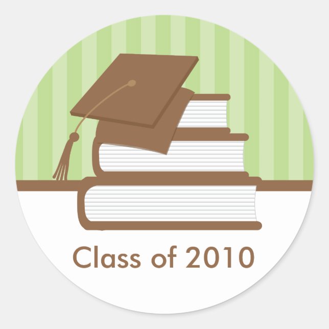 Etiqueta de Endereço de Graduação de bonés e Livro (Frente)