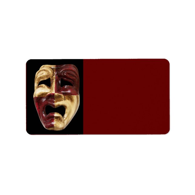 Etiqueta de Endereço de Máscaras Veneza (Frente)