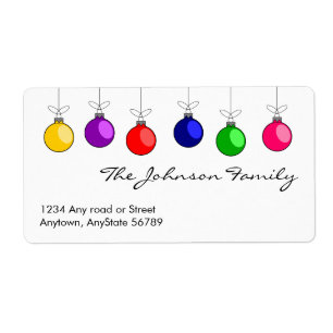 Etiqueta de Endereço de Natal