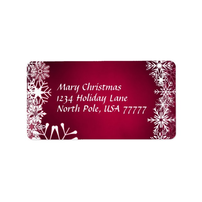 Etiqueta de Endereço de Natal (Frente)