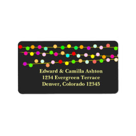 Etiqueta de Endereço de Natal Personalizável de Ca