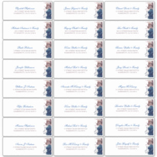 Etiqueta de Endereço de Nomes de Convidados das F