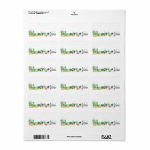 Etiqueta de Endereço de Planta