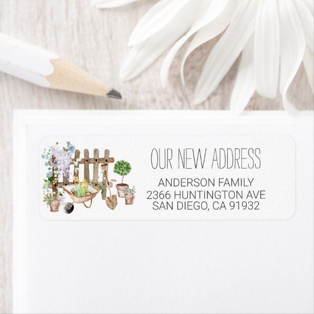 Etiqueta de Endereço de Plantação de Jardinagem co (Insitu)