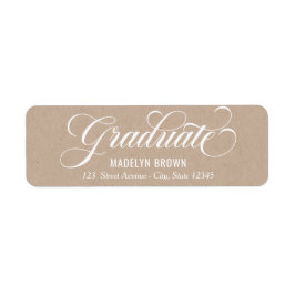 Etiqueta de Endereço de Regresso de Graduação Refo