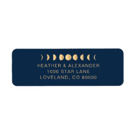 Etiqueta de Endereço de Retorno Celestial