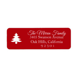 Etiqueta de Endereço de Retorno da feliz