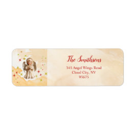 Etiqueta de Endereço de Retorno de Angel Vintage e