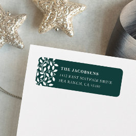 Etiqueta de Endereço de Retorno de Borda Holly