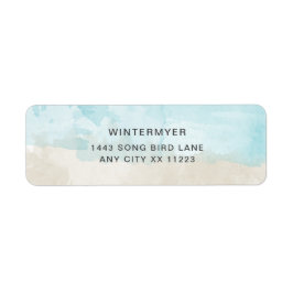 Etiqueta de endereço de retorno de casamento da Aq