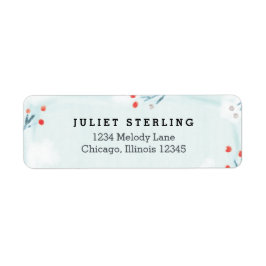 Etiqueta de Endereço de Retorno de Chá de fraldas