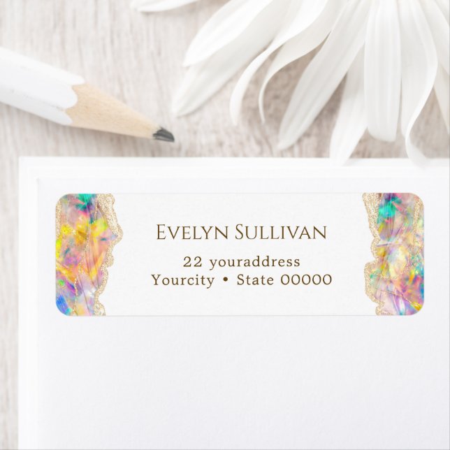 Etiqueta de endereço de retorno de design óptico (Insitu)