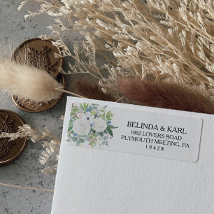 Etiqueta de endereço de retorno de Eucalyptus verd