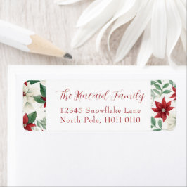 Etiqueta de Endereço de Retorno de Feriado Clássic